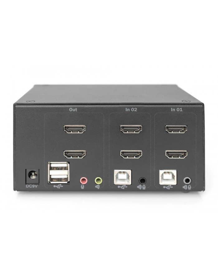 DIGITUS KVM Switch 2x2 HDMI 2-Port Dual Display 4K/30Hz FreeSync główny