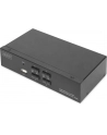 DIGITUS KVM Switch 2x1 HDMI 4-Port Single Display 4K/30Hz FreeSync - nr 62