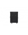 LANBERG free standing rack 19inch cabinet 15U 600x600 glass door LCD flat pack Kolor: CZARNY - nr 15