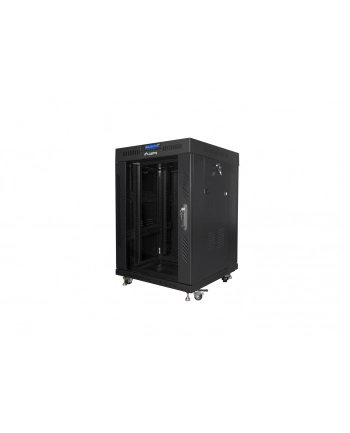 LANBERG free standing rack 19inch cabinet 15U 600x600 glass door LCD flat pack Kolor: CZARNY nr 1