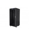 LANBERG free standing rack 19inch cabinet 27U 600x600 glass door LCD flat pack Kolor: CZARNY - nr 15