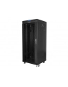 LANBERG free standing rack 19inch cabinet 27U 600x600 glass door LCD flat pack Kolor: CZARNY - nr 22