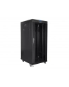 LANBERG free standing rack 19inch cabinet 27U 600x600 glass door LCD flat pack Kolor: CZARNY - nr 7
