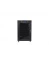 LANBERG free standing rack 19inch cabinet 15U 600x800 glass door LCD flat pack Kolor: CZARNY - nr 8