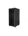 LANBERG free standing rack 19inch cabinet 27U 600x800 glass door LCD flat pack Kolor: CZARNY - nr 15