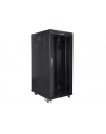 LANBERG free standing rack 19inch cabinet 27U 600x800 glass door LCD flat pack Kolor: CZARNY - nr 30