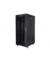 LANBERG free standing rack 19inch cabinet 27U 600x800 glass door LCD flat pack Kolor: CZARNY - nr 32