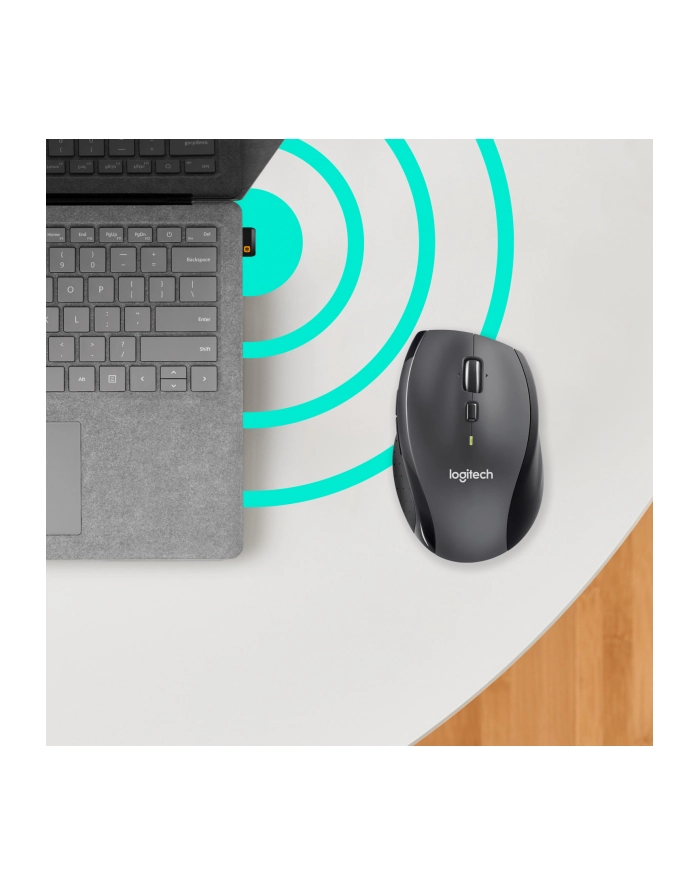LOGITECH M705 Mouse Wireless Silver / Marathon - Laser - Tiny unifying nano receiver - Towar z uszkodzonym opakowaniem (P) główny