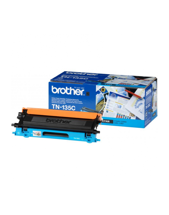 BROTHER TN-135 toner cartridge cyan high capacity 4.000 pages 1-pack - Towar z uszkodzonym opakowaniem (P) główny