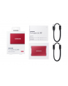 SAMSUNG Portable SSD T7 500GB extern USB 3.2 Gen 2 metallic red - Towar z uszkodzonym opakowaniem (P) - nr 24