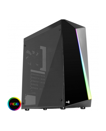 AEROCOOL AEROPGSSHARDRGB-BK PC case ATX w/o PSU Aerocool SHARD RGB - USB3.0 - Towar z uszkodzonym opakowaniem (P)