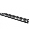 DIGITUS Patch Panel Case 1U for Keystone Module 24-Port 19Inch for RJ45 and LWL module Kolor: CZARNY - Towar z uszkodzonym opakowaniem (P) - nr 6