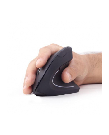 GEMBIRD MUSW-ERGO-01 Ergonomic wireless optical mouse MUSW-ERGO-01 1600 DPI USB Kolor: CZARNY - Towar z uszkodzonym opakowaniem (P) nr 2