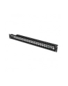 DIGITUS Patch Panel Case 1U for Keystone Module 24-Port 19Inch for RJ45 and LWL module Kolor: CZARNY - Towar z uszkodzonym opakowaniem (P) - nr 11