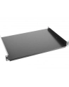LANBERG AK-1008-B fixed shelf 19 1U/483x315mm max load capacity up to 20kg Kolor: CZARNY - Towar z uszkodzonym opakowaniem (P) - nr 1