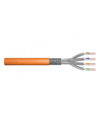 DIGITUS Installation cable cat.7 S/FTP Dca solid wire AWG 23/1 LSOH 50m orange foiled nr 1