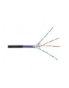 DIGITUS S-FTP PIMF network earth installation cable CAT7 4x2xAWG23/1 1200MHz Kolor: CZARNY 1000m roll - nr 16