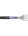 DIGITUS S-FTP PIMF network earth installation cable CAT7 4x2xAWG23/1 1200MHz Kolor: CZARNY 1000m roll - nr 17