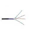 DIGITUS S-FTP PIMF network earth installation cable CAT7 4x2xAWG23/1 1200MHz Kolor: CZARNY 1000m roll - nr 19
