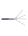 DIGITUS S-FTP PIMF network earth installation cable CAT7 4x2xAWG23/1 1200MHz Kolor: CZARNY 1000m roll - nr 9