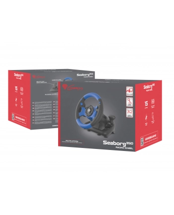 NATEC NGK-1566 Genesis Driving Wheel SEABORG 350 for PC Console - Towar z uszkodzonym opakowaniem (P) nr 1