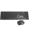 MANHATTAN Wireless Keyboard and Optical Mouse Set One 2.4GHz USB-Dongle Connection for Both Black (EN) - nr 18