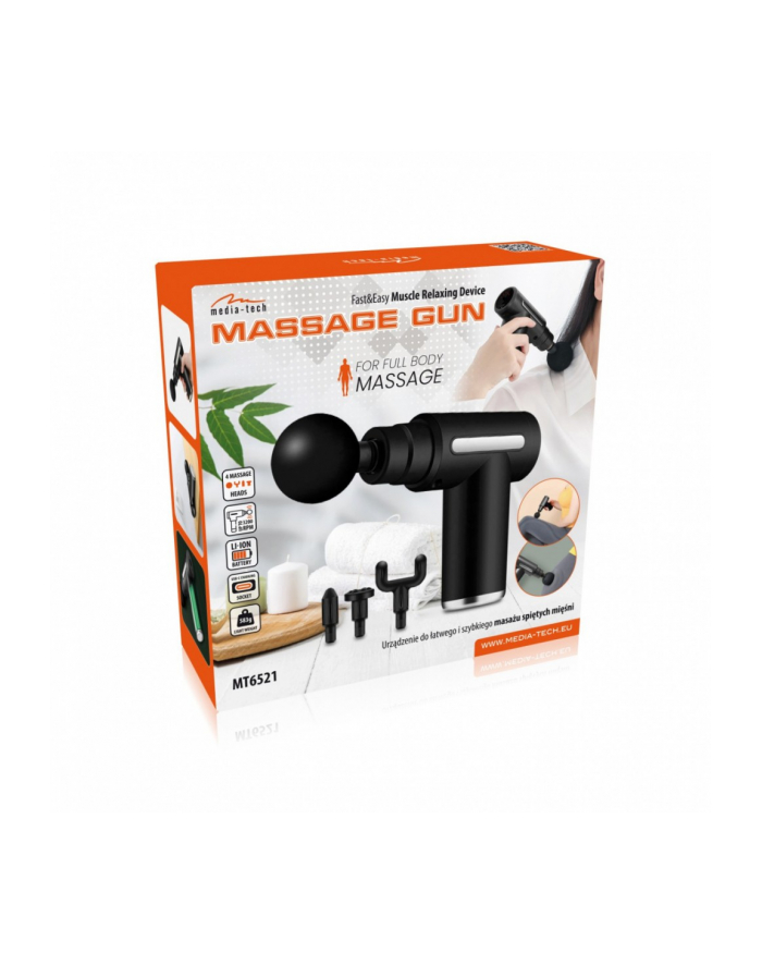 MEDIA-TECH MASSAGE GUN - Urządzenie do łatwego i szybkiego masażu spiętych mięśni główny