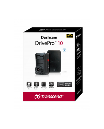 TRANSCEND 32GB Dashcam DrivePro 10 Non-LCD Sony Sensor