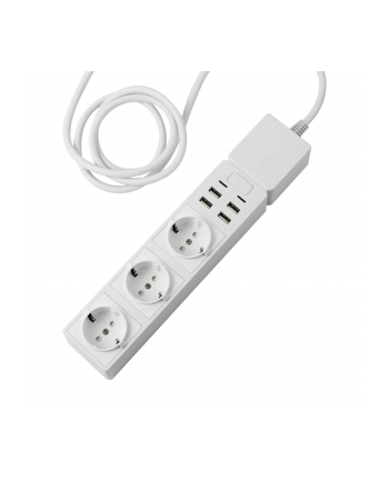 EDIMAX SP-1123WT Smart Wi-Fi Power Strip 3 (wersja europejska) type AC outputs + 4 USB outputs