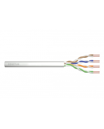 DIGITUS Installation cable cat.5e U/UTP Eca solid wire AWG 24/1 PVC 50m grey foiled