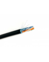 DIGITUS Installation cable jelly filled outdoor cat.6 F/UTP Fca solid wire AWG 23/1 PE 305m Kolor: CZARNY reel - nr 3