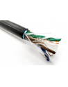 DIGITUS Installation cable jelly filled outdoor cat.6 F/UTP Fca solid wire AWG 23/1 PE 305m Kolor: CZARNY reel - nr 4