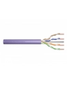 DIGITUS Installation cable cat.6 U/UTP B2ca solid wire AWG 23/1 LSOH 500m violet reel - nr 1