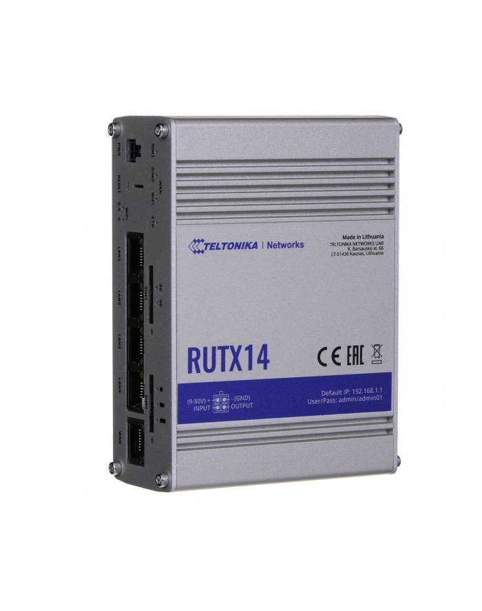 teltonika networks TELTONIKA RUTX14 LTE CAT 12 INDUSTRIAL CELLULAR ROUTER główny
