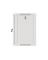 LANBERG Wall mount cabinet 19inch 12U 600x450 steel doors grey flat pack - nr 42