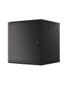 LANBERG Wall mount cabinet 19inch 12U 600x600 steel doors Kolor: CZARNY flat pack - nr 30