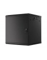 LANBERG Wall mount cabinet 19inch 12U 600x600 steel doors Kolor: CZARNY flat pack - nr 45