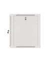 LANBERG Wall mount cabinet 19inch 12U 600x600 steel doors grey flat pack - nr 7