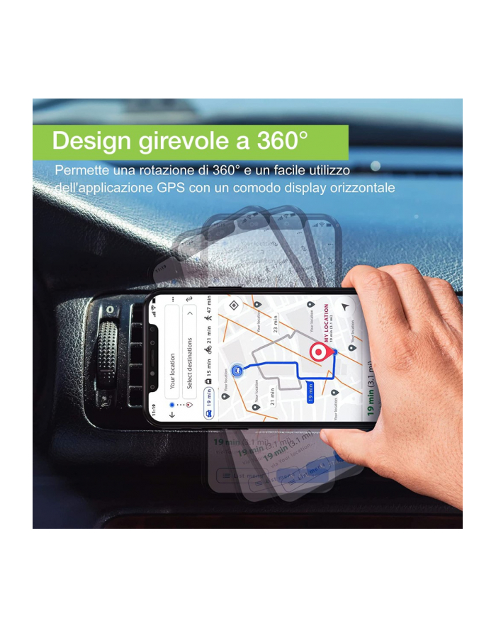 TECHLY Magnetic Car Holder for Smartphone główny