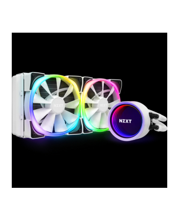 NZXT water cooling Kraken X53 White RGB 240mm Illuminated fans and pump