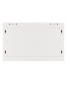LANBERG Wall mount cabinet 19inch 6U 600x450 steel doors grey flat pack - nr 11