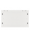 LANBERG Wall mount cabinet 19inch 6U 600x450 steel doors grey flat pack - nr 37