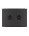 LANBERG Szafa wisząc 19inch 12U 600x450 drzwi metalowe czarna flat pack - nr 6