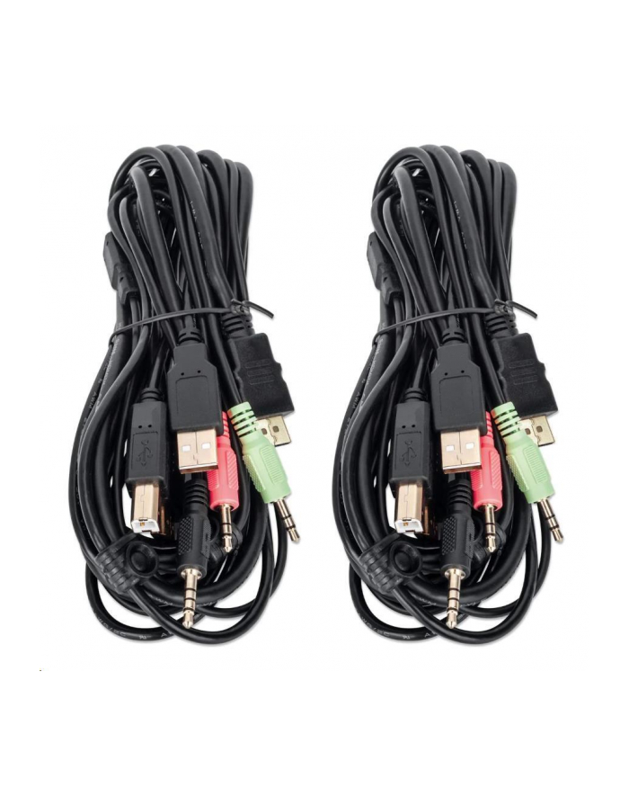 MANHATTAN KVM switch DisplayPort/USB 2x1 4K 60Hz główny
