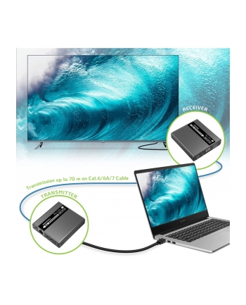 TECHLY HDMI Extender 1080p Real Time Cat6/6a/7 up 70m EDID IR nr 1