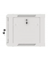 LANBERG Wall mount cabinet 19inch 6U 600x450 steel doors grey flat pack - nr 23