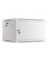 LANBERG Wall mount cabinet 19inch 6U 600x450 steel doors grey flat pack - nr 26