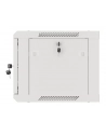LANBERG Wall mount cabinet 19inch 6U 600x450 steel doors grey flat pack - nr 32