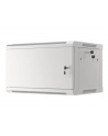 LANBERG Wall mount cabinet 19inch 6U 600x450 steel doors grey flat pack - nr 36