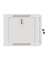 LANBERG Wall mount cabinet 19inch 6U 600x450 steel doors grey flat pack - nr 45